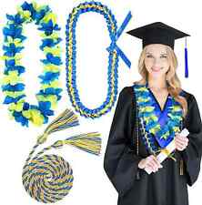 Finecheer 2024 Graduation Leis Handmade Graduation Ribbon Lei Braided Honor  picture