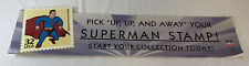 1998 USPS SUPERMAN STAMP foam board promo poster ~ 11x45.5 picture