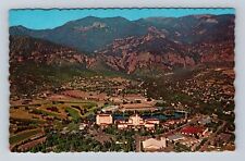 Cheyenne Canyon CO-Colorado, Aerial View Of Broadmoor Hotel, Vintage Postcard picture