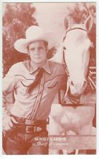 Sunset Carson in Sheriff of Cimarron Western cowboy movie actor arcade card picture