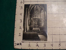 vintage Postcard, GERMAN ? CHURCH INTERIOR very detailed SALZKAM MERGUT picture
