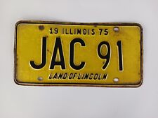 1975 Illinois License Plate JAC 91 ✅️ picture