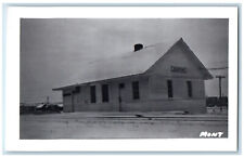 Montana MT Postcard Redstone Depot Railway Station c1950's Vintage RPPC Photo picture