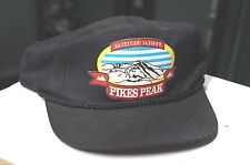 Pikes Peak Colorado Vintage Snapback Hat Cap One Size Mens Rocky Mountain. BLACK picture
