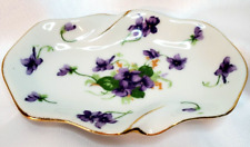 Vintage Norcrest Sweet Violets NW 215/385 Trinket Dish 5x3