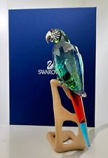 SWAROVSKI Crystal  “Chrome Green Macaw” Parrot Bird Figurine (#685824)  MIB picture
