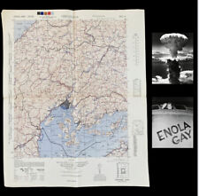 WWII August 1945 Atomic Bomb Hiroshima Japan Map Enola Gay World War II  picture
