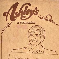 Vintage 1980 Ashley's Restaurant Menu Baldwin Place New York picture
