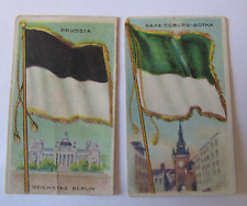 1910 SWEET CAPORAL LITTLE CIGARS Flags All Nations Cards PRUSSIA & SAXE COBURG picture