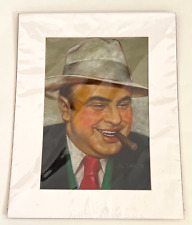 Large Al Capone American Gangster Matted Color Picture picture