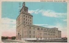 Postcard Memorial Coliseum Cedar Rapids Iowa IA  picture