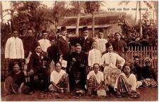 PC Sulawesi,Indonesia~ Boni Ruler with Entourage Family~Posted 1913 to NYC picture