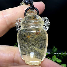 1Pc Rare Natural hair crystal pendant crystal stone pendant necklace  healing picture