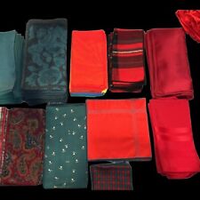 Lot Of 57 Mixed Colors Vintage  Fabric Napkins picture
