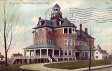 HIGHLAND CLUB HOUSE LOWELL, MA 1908 picture