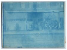 Greenfield Iowa IA Postcard RPPC Photo Main Street Store Cyanotype 1908 Antique picture