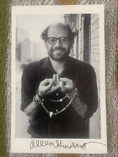 Signed Allen Ginsberg Postcard Gerard Malanga Photo 1971 Prayer Beads picture