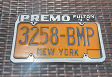 Rare PREMO CHEVROLET Dealership License Plate Frame Fulton NY vintage New York picture