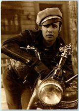 Postcard - The Wild One, Marlon Brando on Motorcycle as Johnny Strabler picture