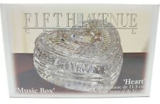 Fifth Avenue Crystal Heart Musical Trinkets Box  (New)  picture