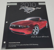 Original 2010 Ford Mustang  Packaging Guide Foldout Sales  V6 GT DEALER ONLY  picture