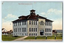 1913 High School Exterior Building Lemmon South Dakota Vintage Antique Postcard picture