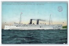 c1910 S.S. Harvard Heading Out Towards Golden Gate San Francisco Calif Postcard picture
