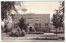 Postcard RPPC Administration Building Milwaukee County Institutions Wauwatosa WI picture