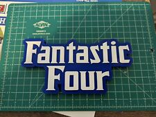 Fantastic Four modern 3D printed display logo wall mount shelf display picture