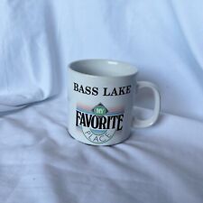Vintage 90s Bass Lake My Favorite Place Ceramic Mug Papel picture