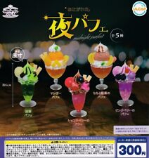 Akogare Night Parfait Mascot Capsule Toy All 5 Types Complete Set Gacha Japan picture