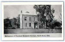 North Bend Ohio OH Postcard Birthplace Of President Benjamin Harrison Vintage picture