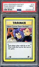 PSA 9 Here Comes Team Rocket 15/82 1st Edition Pokemon Card GEM MINT Holo picture