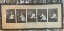 Antique Photograph Of A Happy Baby Boy Series of  5- 28.5” X 12” Frame Newton MA picture