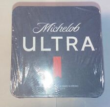 Pack of 125, Michelob ULTRA Bar Coaster 4 inch x 4 inch 2-sided NEW Sealed Blue picture