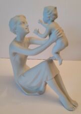 Signed Bisque Kaiser Figurine Porcelain Mother Holding Baby #398 Made in Germany picture