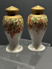 vintage Nippon floral hand Porcelain salt & Pepper shakers vase design picture