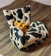 Raine Willitts Design Take A Seat Resin Miniature Cow Chair picture