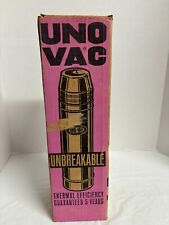 Vintage UNO-VAC Hot/Cold Thermos Unbreakable Stainless Steel Made In USA 13