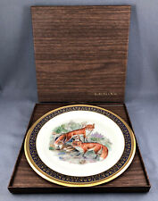 Lenox Boehm Woodland Wildlife Red Foxes Collector Plate 1974 picture