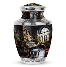 Ornate Baroque Piano in Luxurious Setting Large Cremation Adult Urns 200 cu In picture
