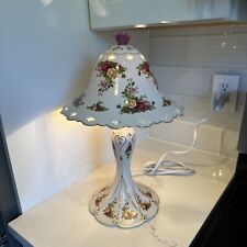 Old Country Roses Royal Albert Lamp Large Rare No Box picture