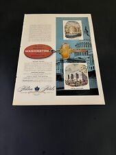 1955 VINTAGE HILTON HOTELS THE MAYFLOWER & HOTEL STATLER PRINT AD picture