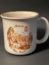 Vintage Stoneware Monaco Palais Princier Tea Cup Coffee Mug Made in France picture