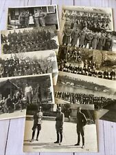 Antique RPPC Lot WW1 Era Military Soldiers Captains Germany Weapons Marching picture