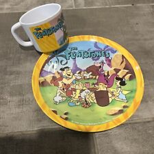 The Flintstones 1993 kids plate ans cup picture