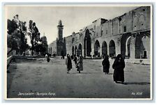c1930's View Of Jerusalem Temple Aera Palestine Israel Posted Vintage Postcard picture