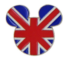 Mickey Head Shape United Kingdom Flag Individual Disney Park Trading Pin ~ New picture