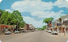 Paw Paw MI Michigan Avenue Downtown Spayde's Drugstore Advertising Postcard Q2 picture
