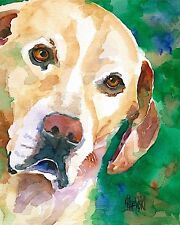Labrador Retriever Art Print from Painting | Yellow Lab Gifts, Watercolor 8x10 picture